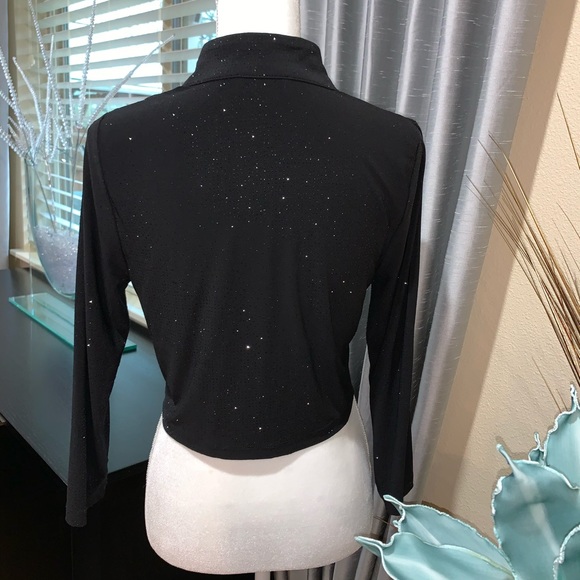 Calving Klein sparkling short cardigan black - Picture 7 of 8